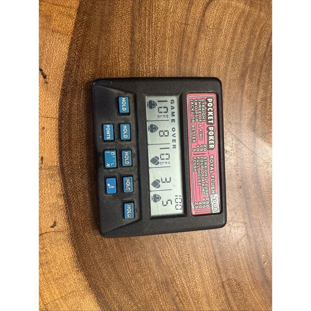 Radica Pocket Poker Royal Flush 3000 Model #1310 Tested & Works Great!